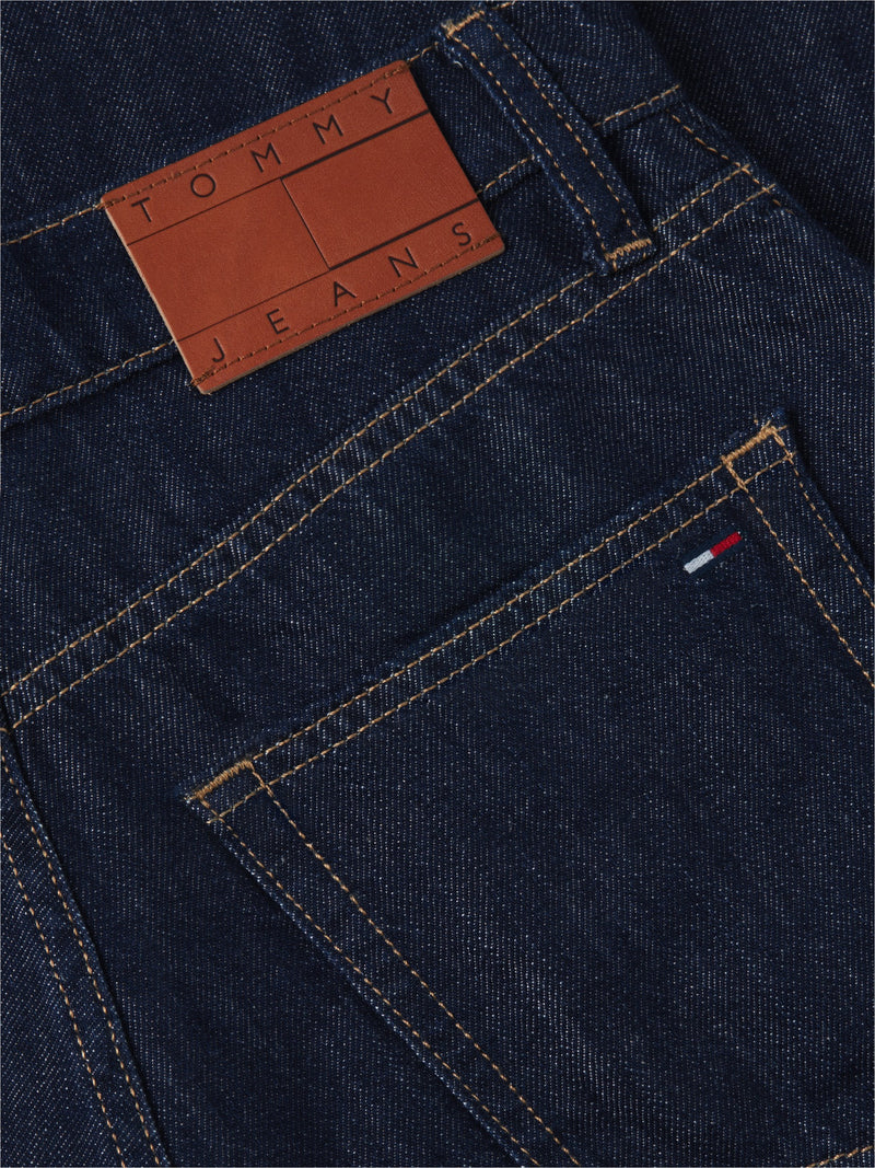 Women High Rise Dark Wash Wide Jeans