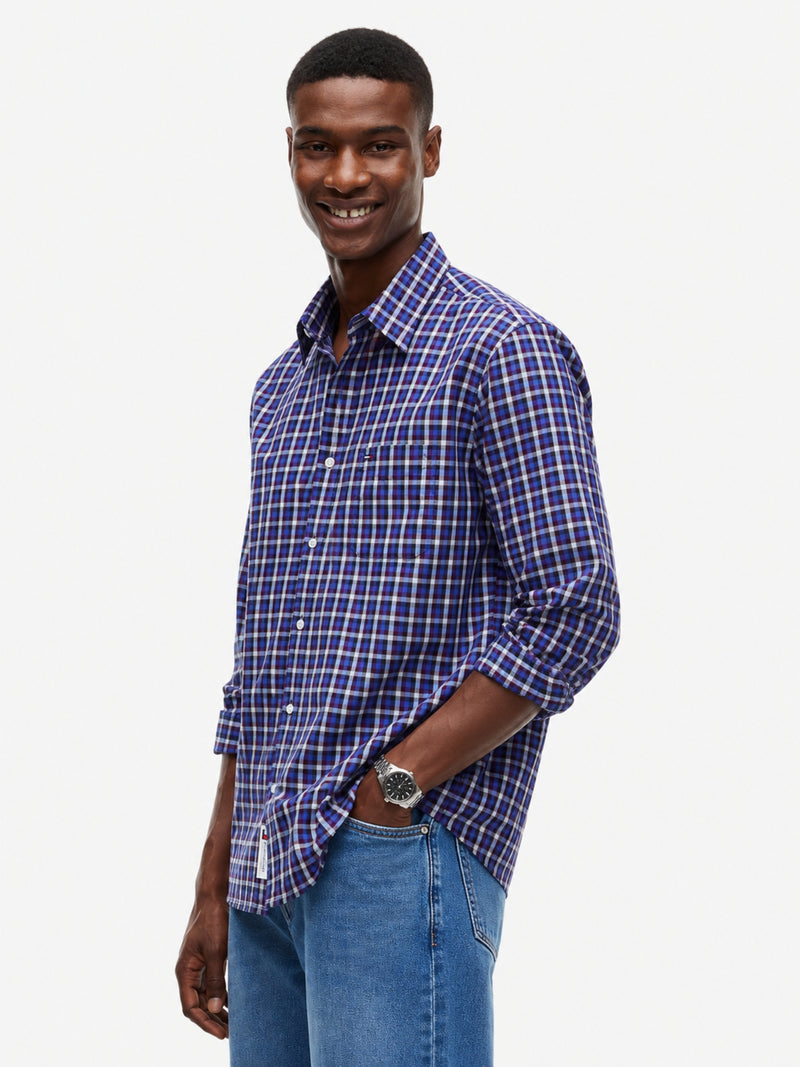 Regular Fit Check Poplin Shirt
