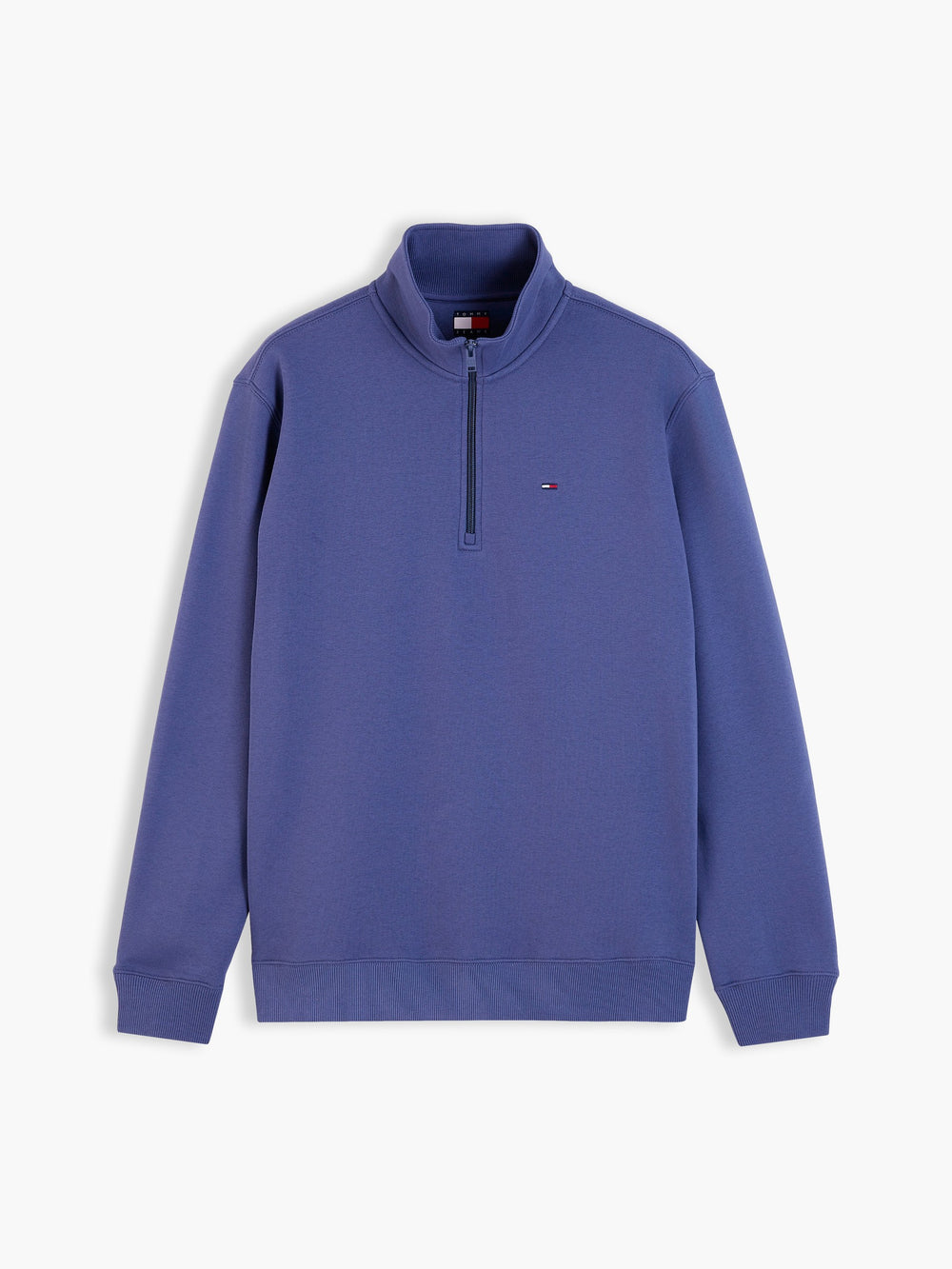 Regular Fit Brushed Fleece Quarter Zip Sweatshirt