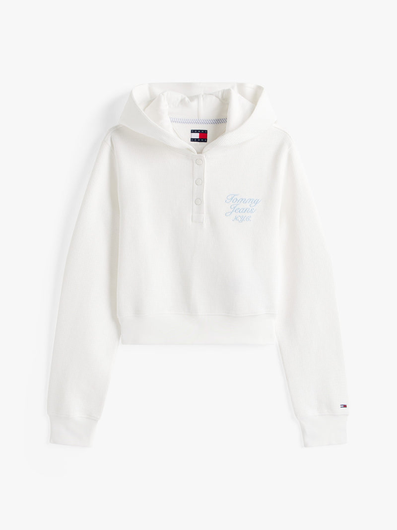 Crop Fit Terry Pullover