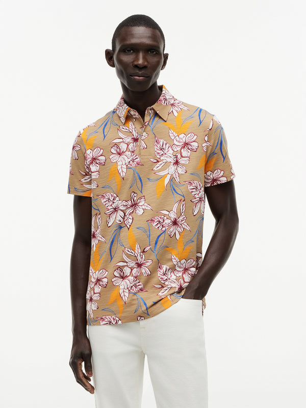 Regular Fit Floral Printed Polo