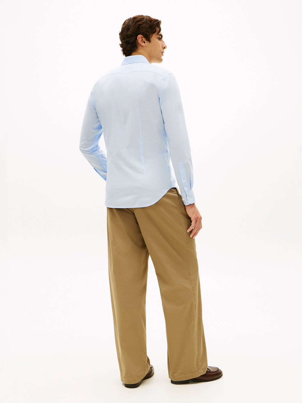 Slim Fit Solid Poplin Shirt