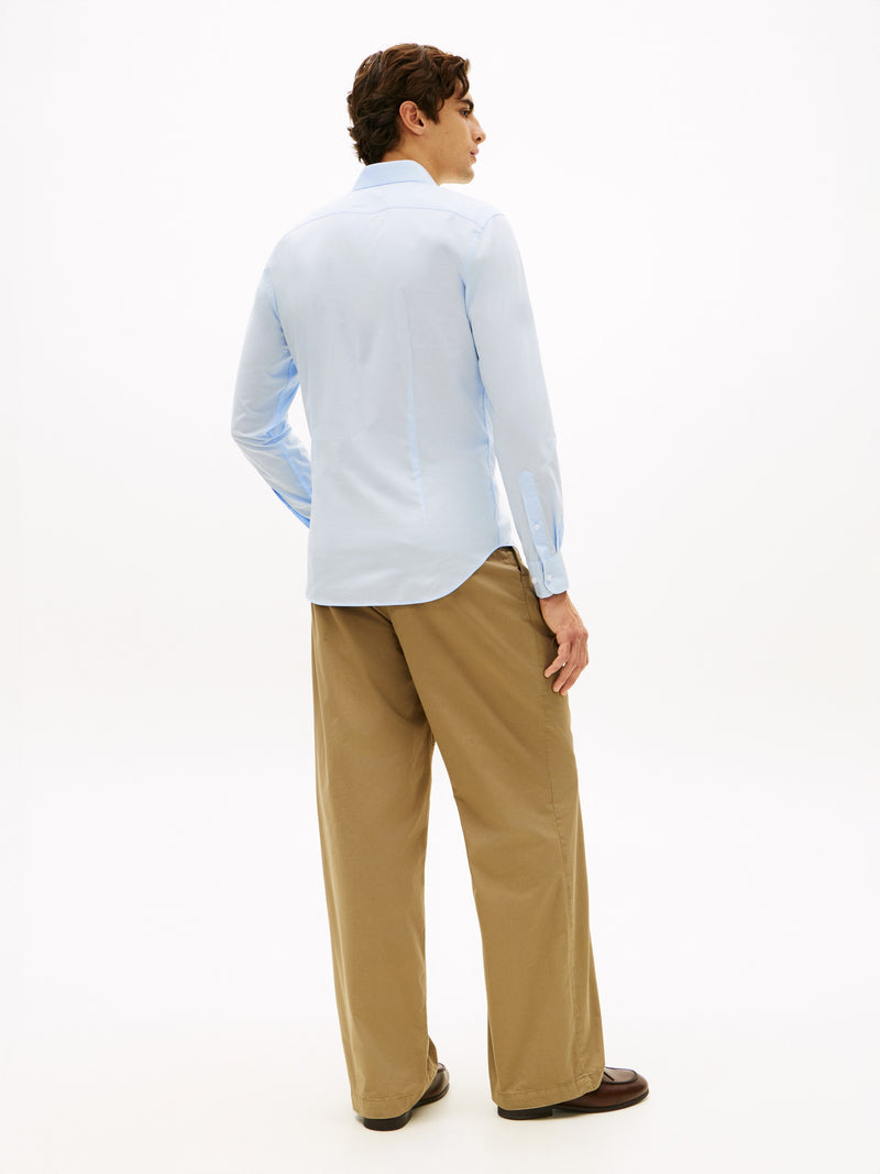 Slim Fit Solid Poplin Shirt