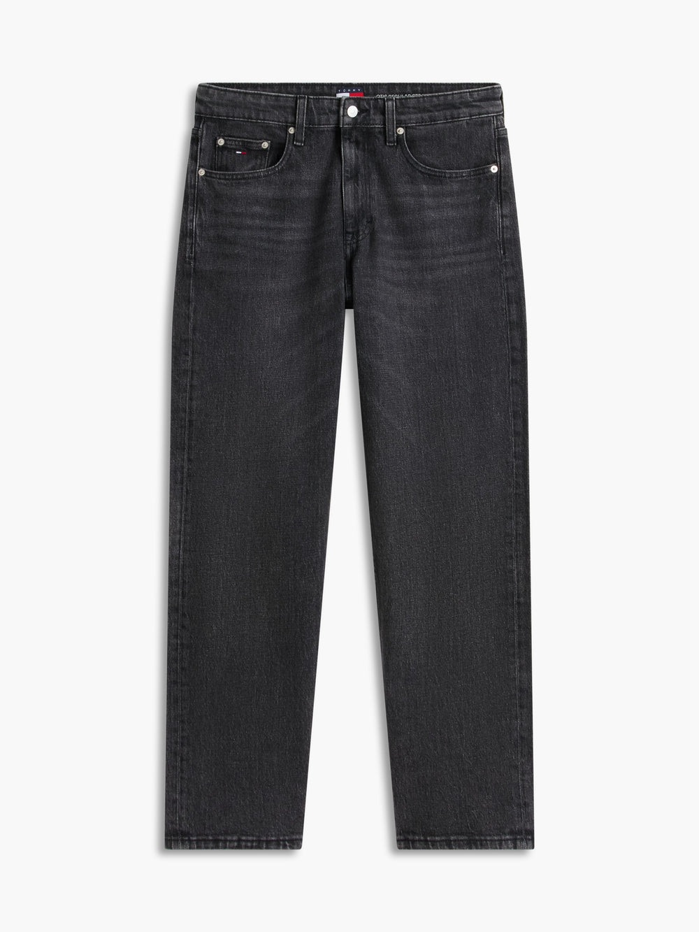 Men Otis Regular Straight Washed Black Jeans