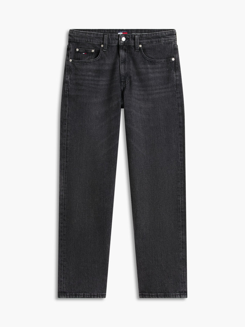 Men Otis Regular Straight Washed Black Jeans