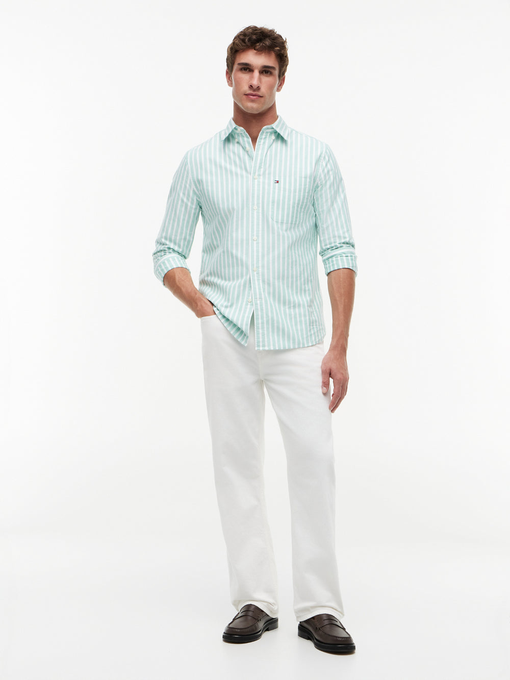 Regular Fit Stripe Oxford Shirt