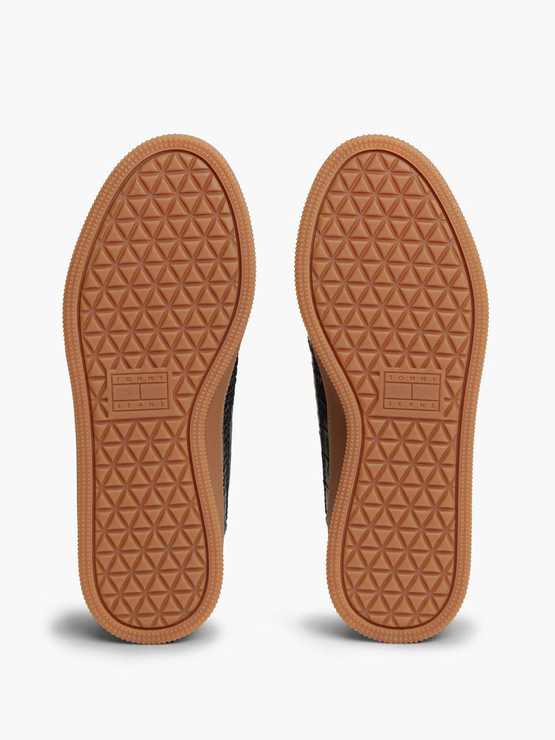 Women Croco Embossed Low Profile Sneaker