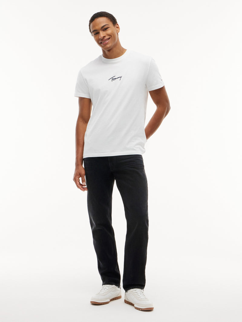 Ryan Slim Straight Washed Black Jeans