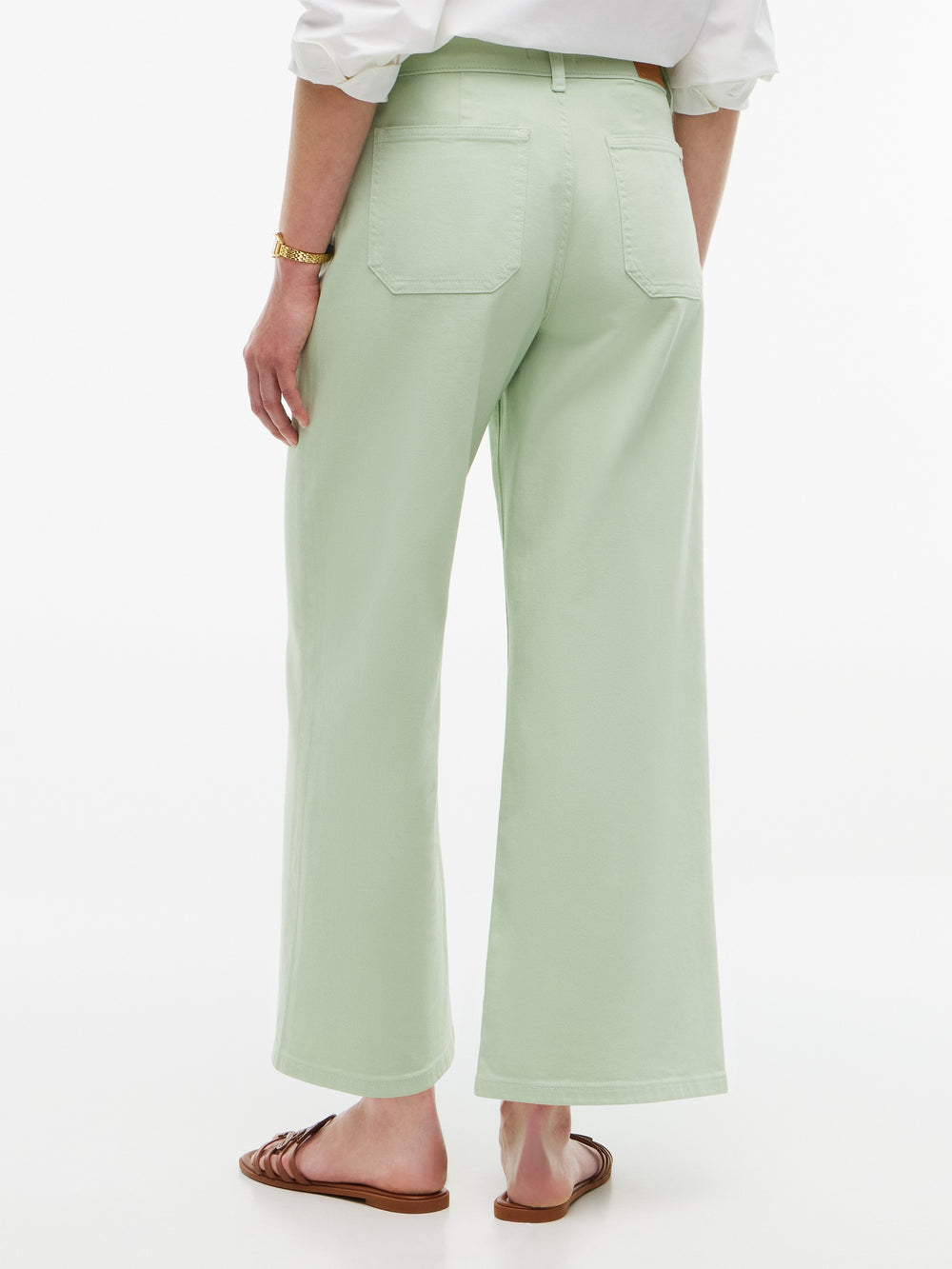 Women High Rise Fashion Stretch Wide Jeans