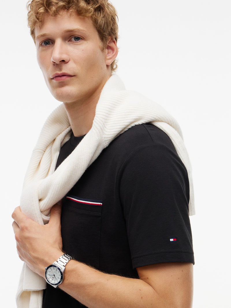 Regular Fit Pocket Pique Tshirt