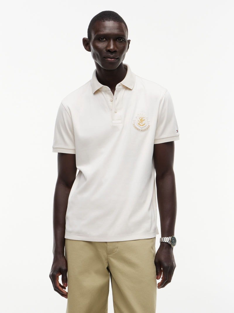 Regular Fit Interlock Badge Polo