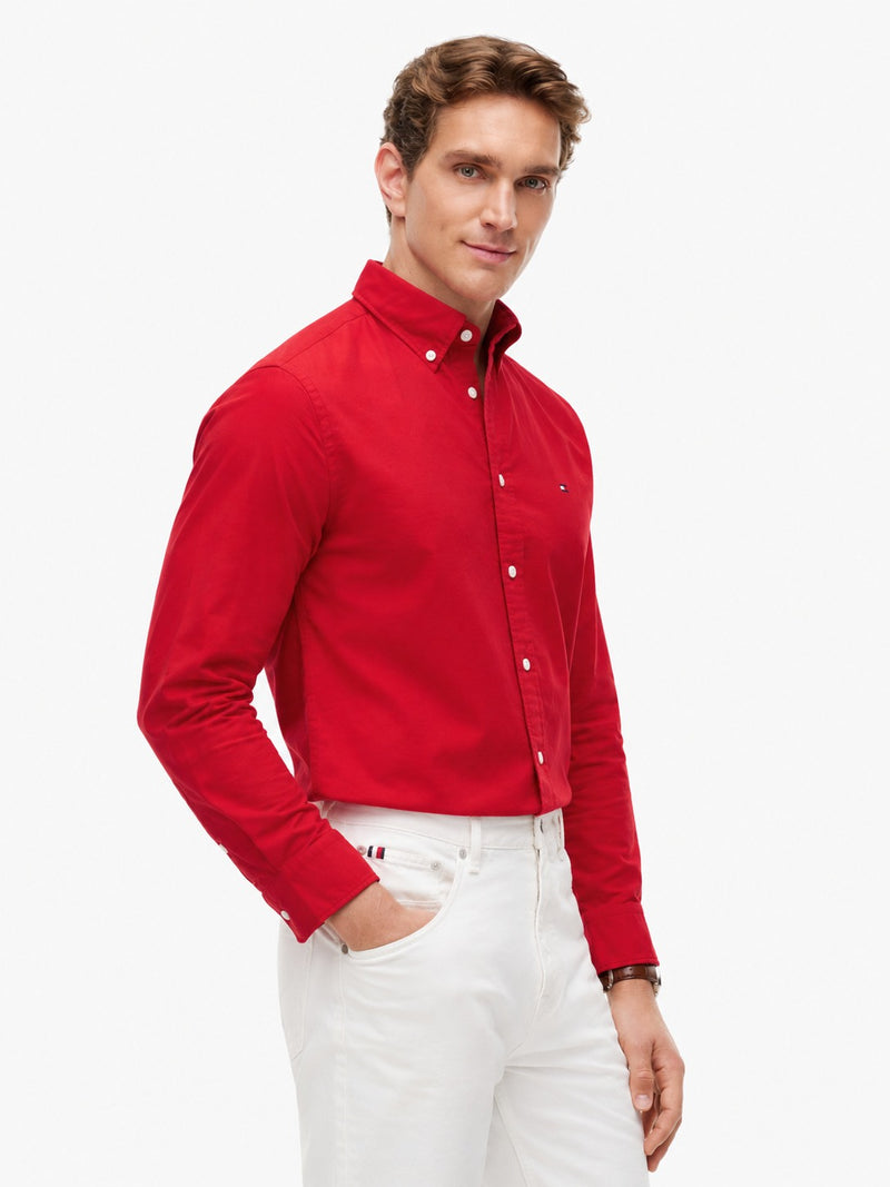Regular Fit Solid Oxford Shirt