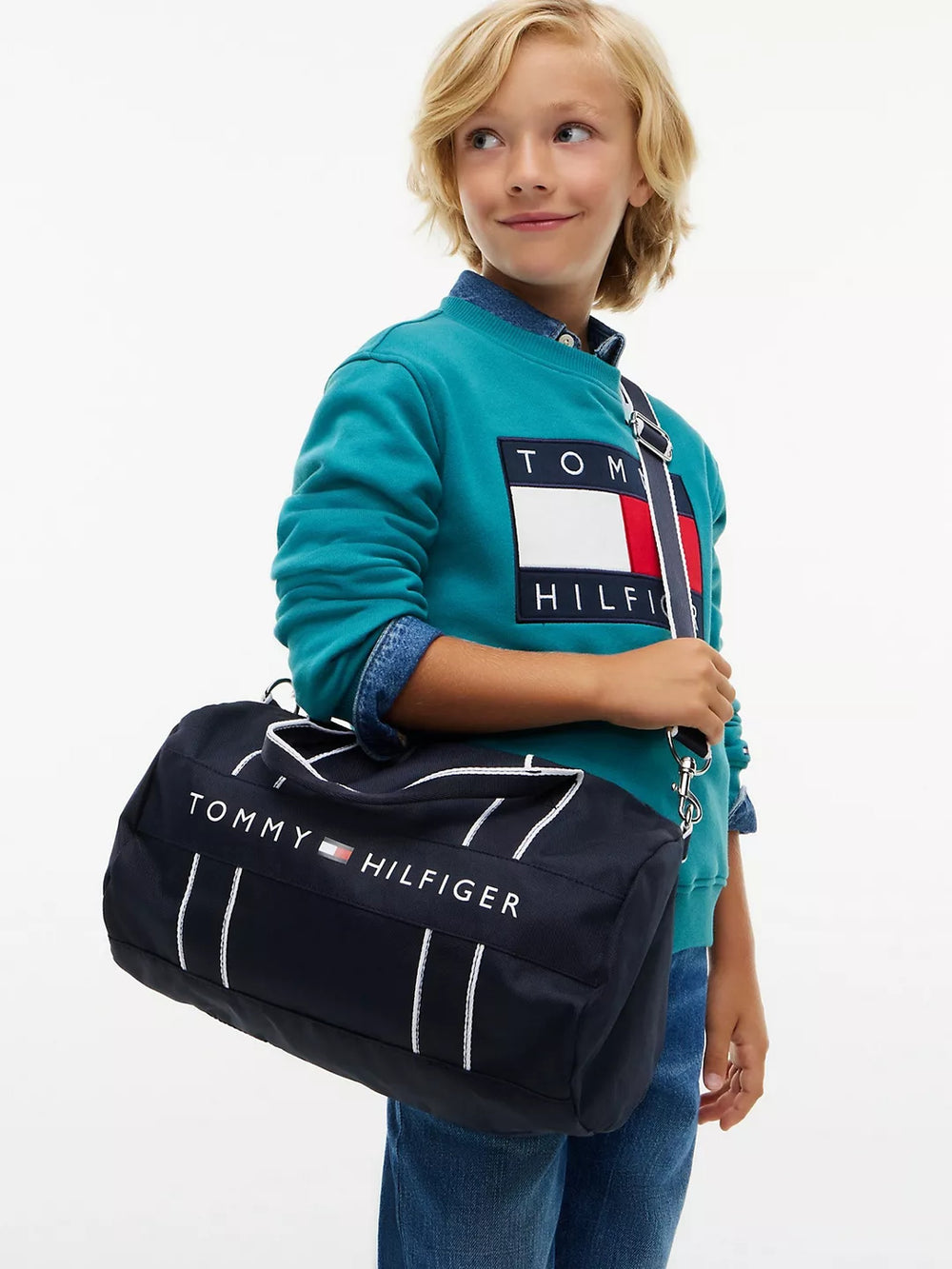 Kids Tommy Logo Duffle Bag