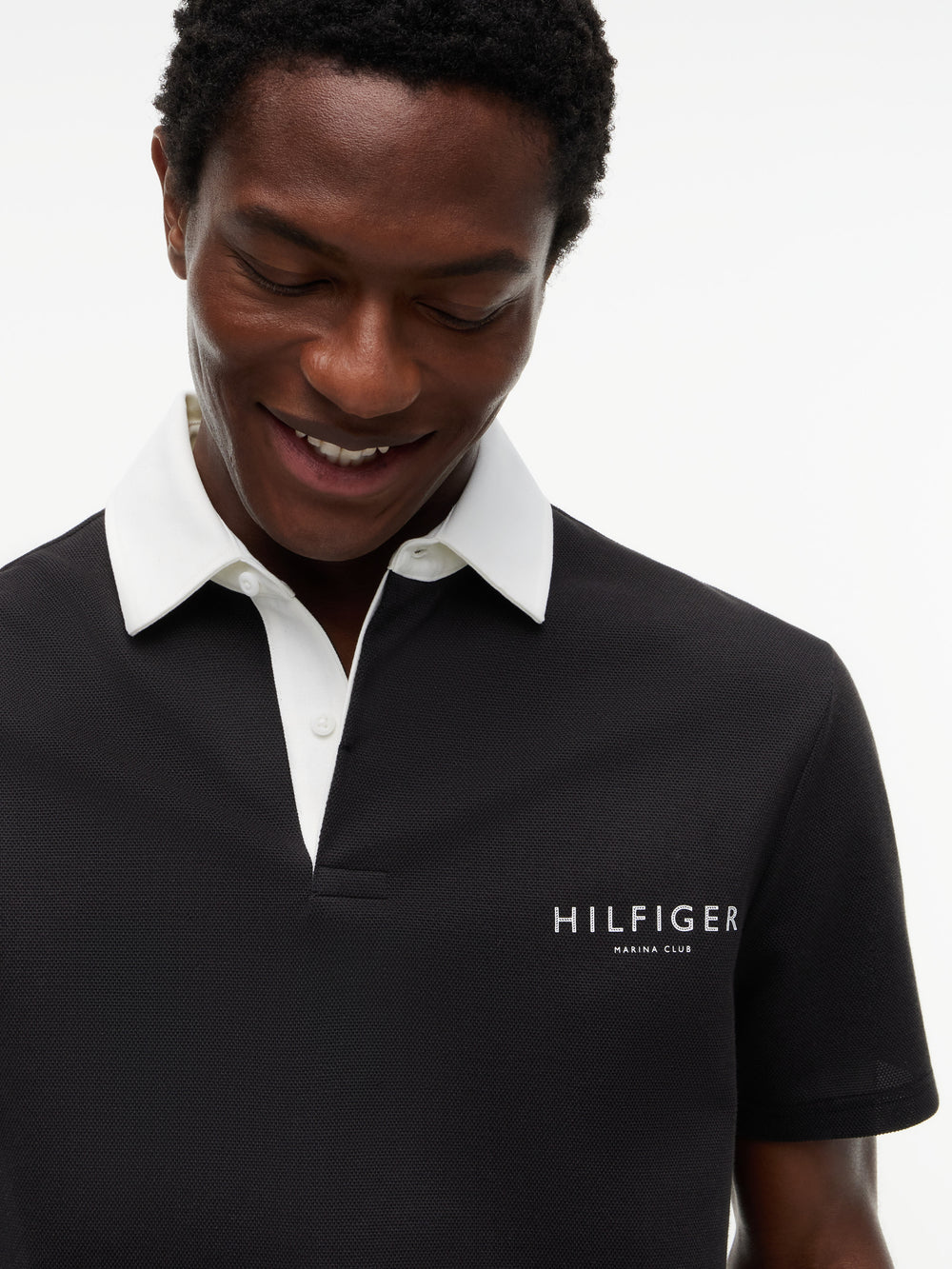 Contrast Collar Rugby Polo