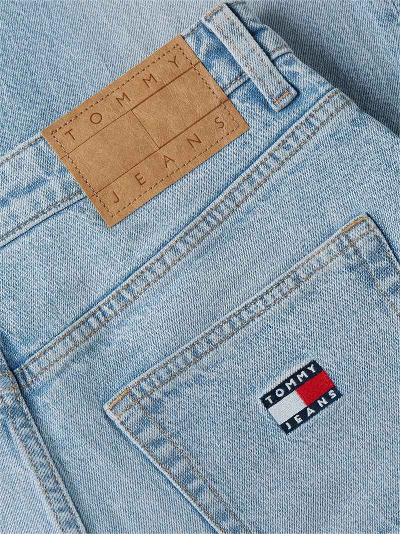 Low Rise Light Wash Stretch Straight Jeans
