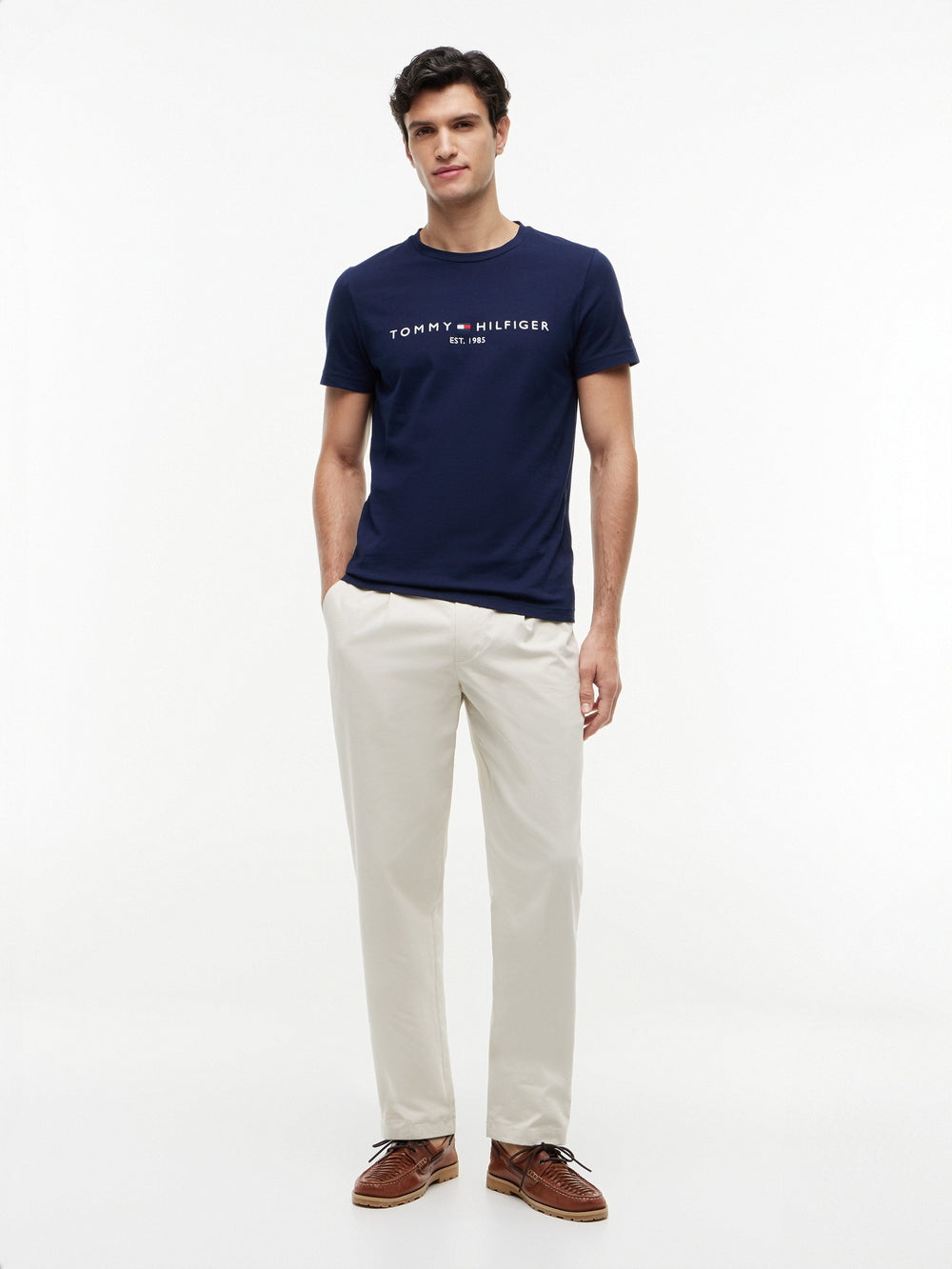 Slim Fit Chest Logo Jersey Tshirt