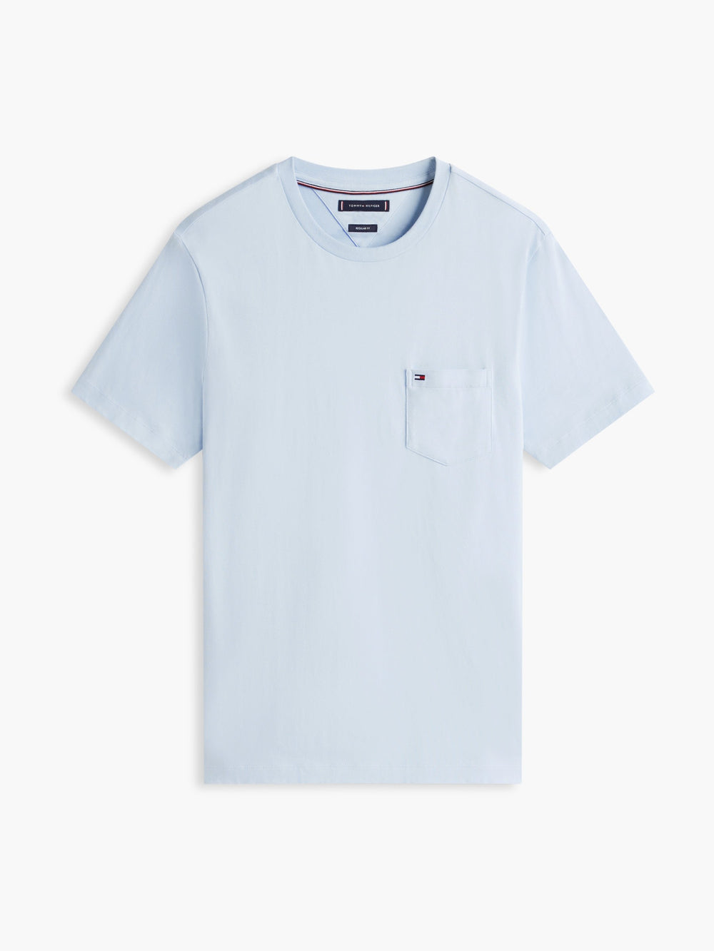 Regular Fit Solid Pocket Tshirt