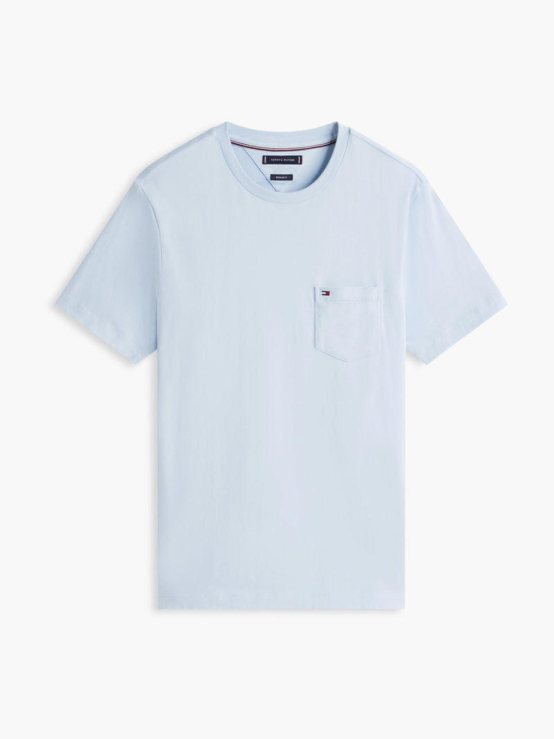 Regular Fit Solid Pocket Tshirt
