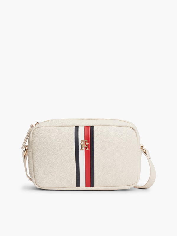 Stripes Pu Camera Bag