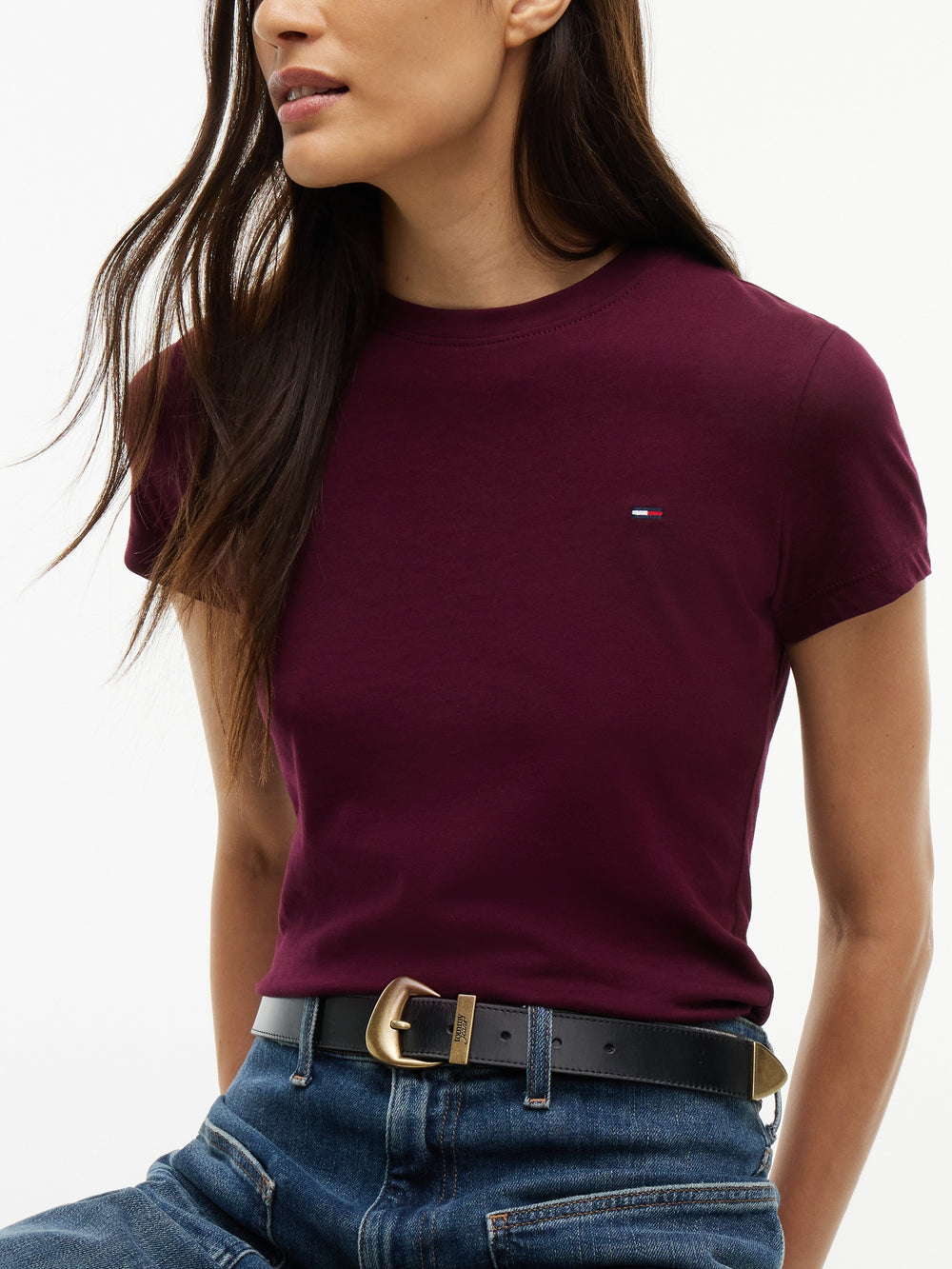 Solid Slim Fit Half Sleeve Cotton Jersey T-Shirt