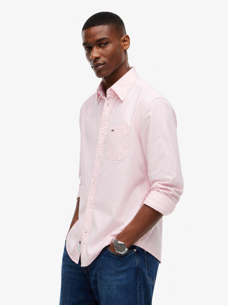 Regular Fit Stripe Oxford Shirt