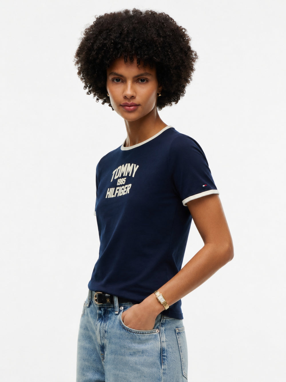 Solid Slim Fit Half Sleeve Cotton Jersey T-Shirt