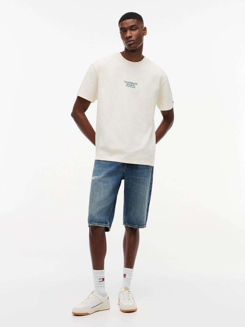 Relaxed Fit Sailboat Back Graphic T-Shirt