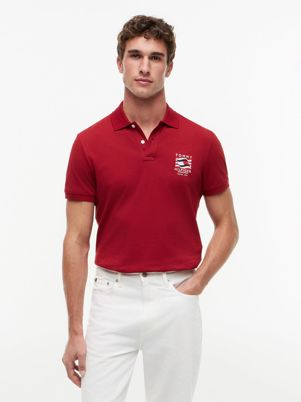 Regular Fit Graphic Pique Polo