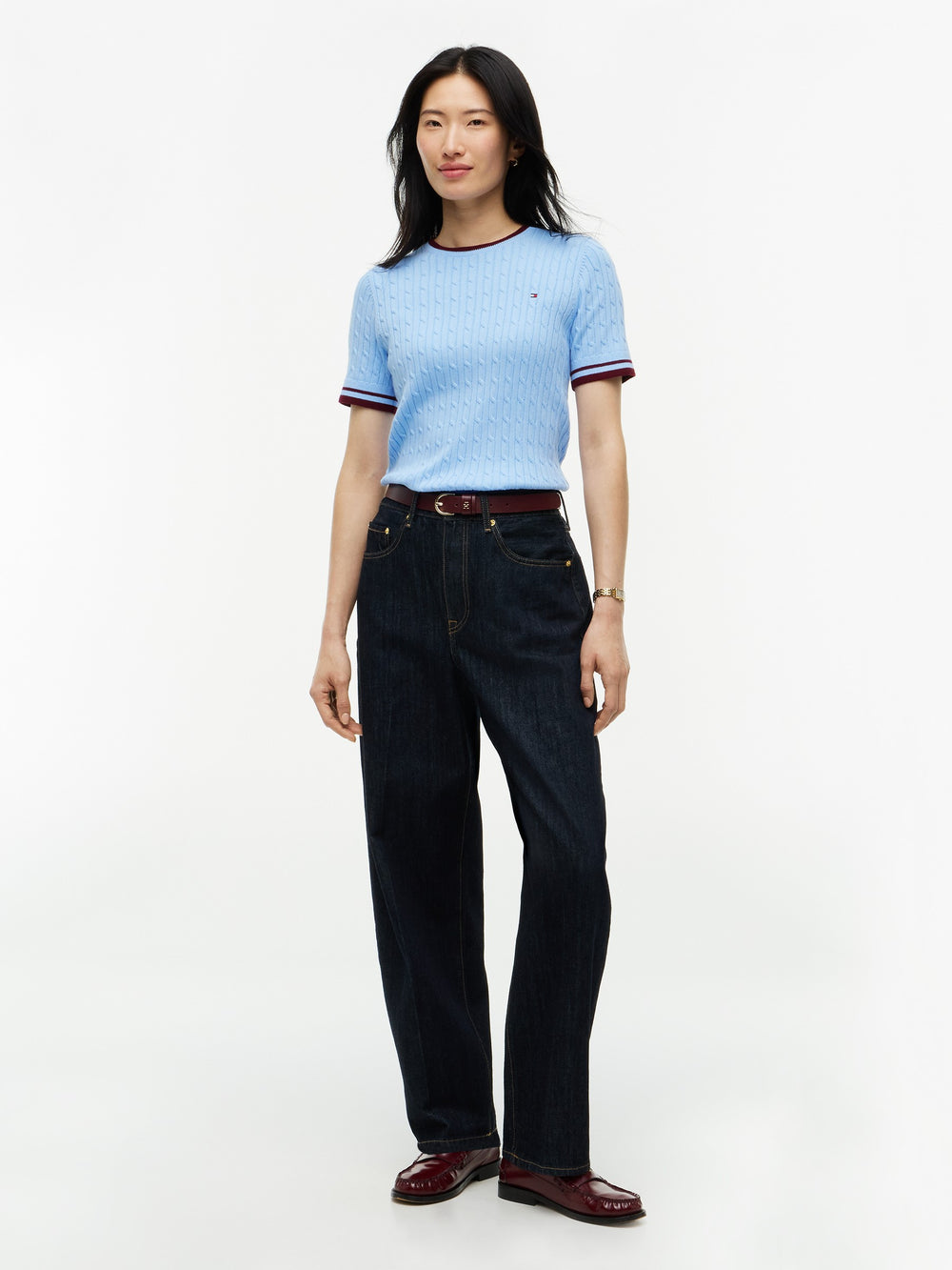 Half Sleeve Slim Fit Pullover