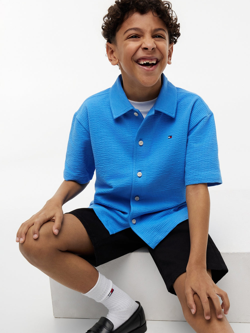 Kids Seersucker Shirt