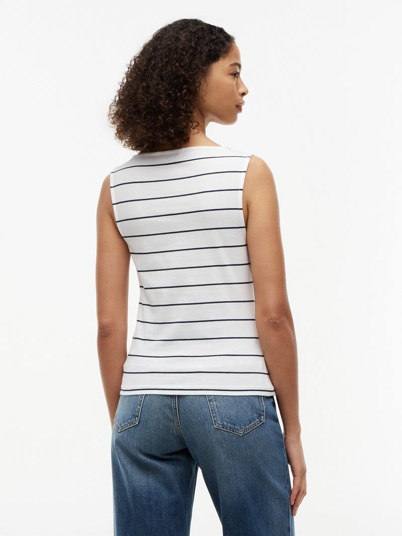 Stripe Slim Fit Full Sleeve Cotton Jersey T-Shirt