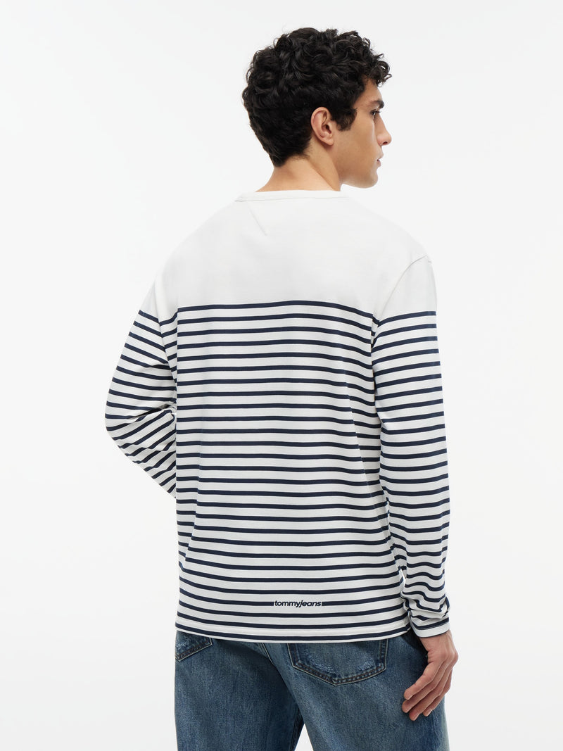 Regular Fit Stripe Long Sleeve T-Shirt