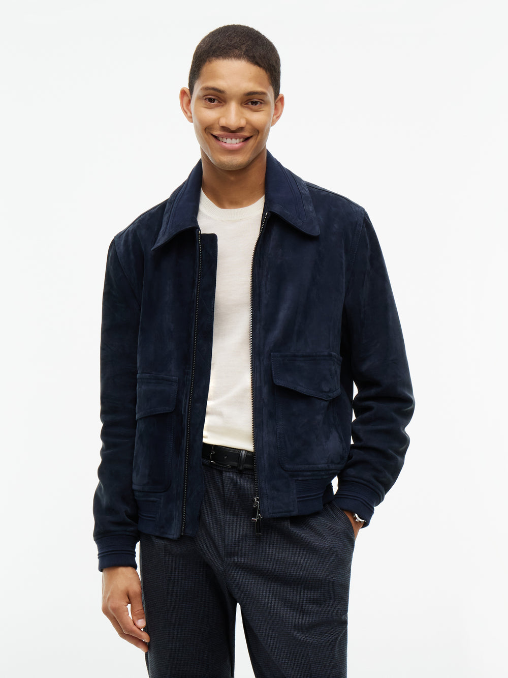 Relaxed Fit Leather Jacket