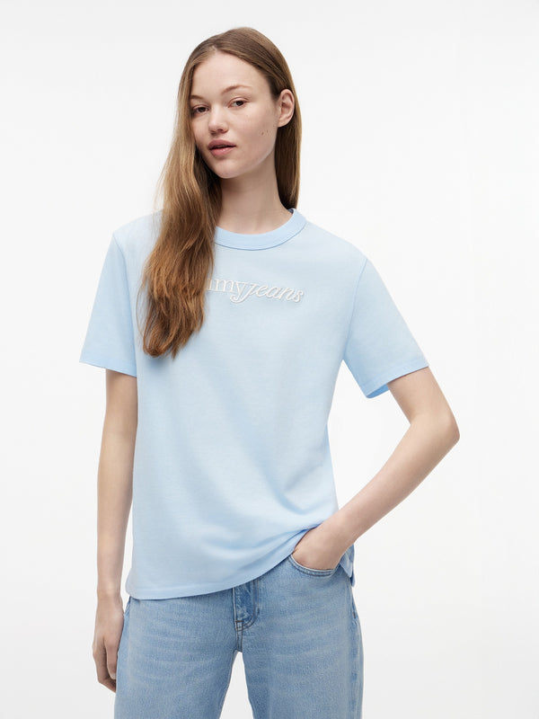 Solid Relaxed Fit Half Sleeve Cotton Jersey T-Shirt