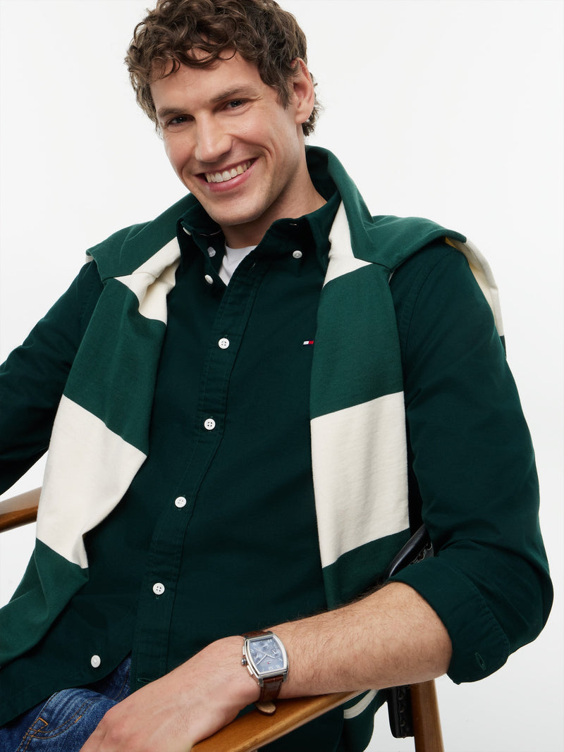 Regular Fit Solid Oxford Shirt