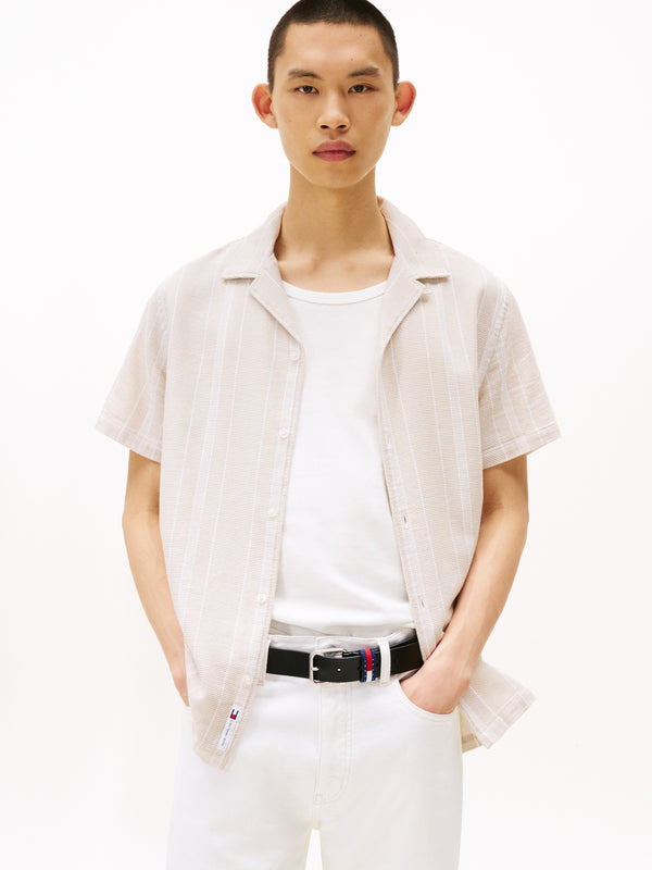 Regular Fit Stripe Textured Shirt
