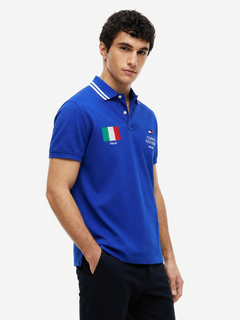 Regular Fit Graphic Pique Polo