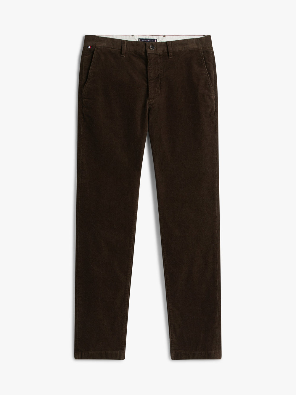 Men Slim Straight Fit Corduroy Trouser