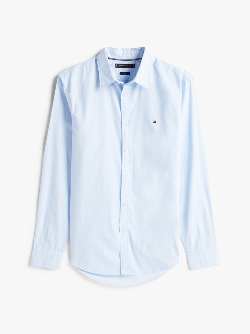 Slim Fit Poplin Solid Shirt