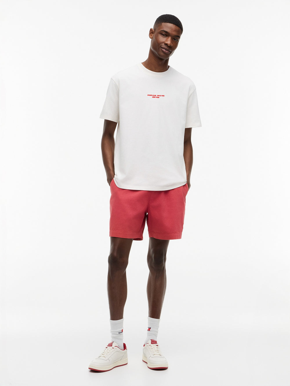 Relaxed Fit Sailboat Back Graphic T-Shirt