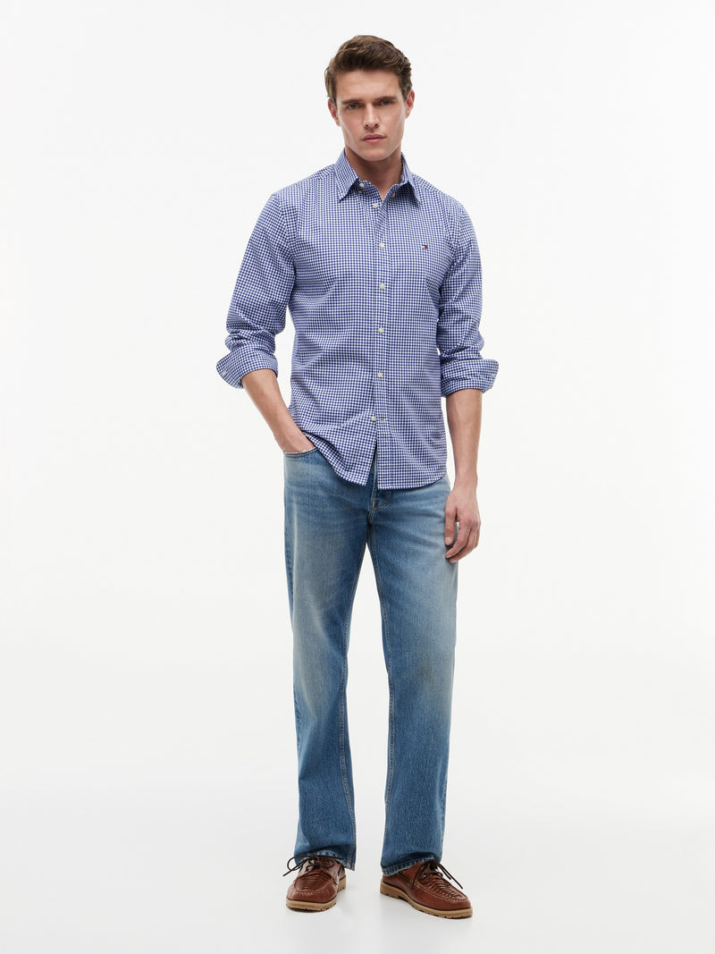 Regular Fit Check Poplin Shirt