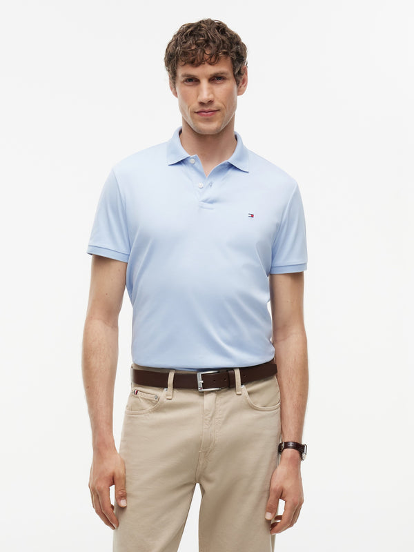 Regular Fit Solid Liquid Cotton Polo