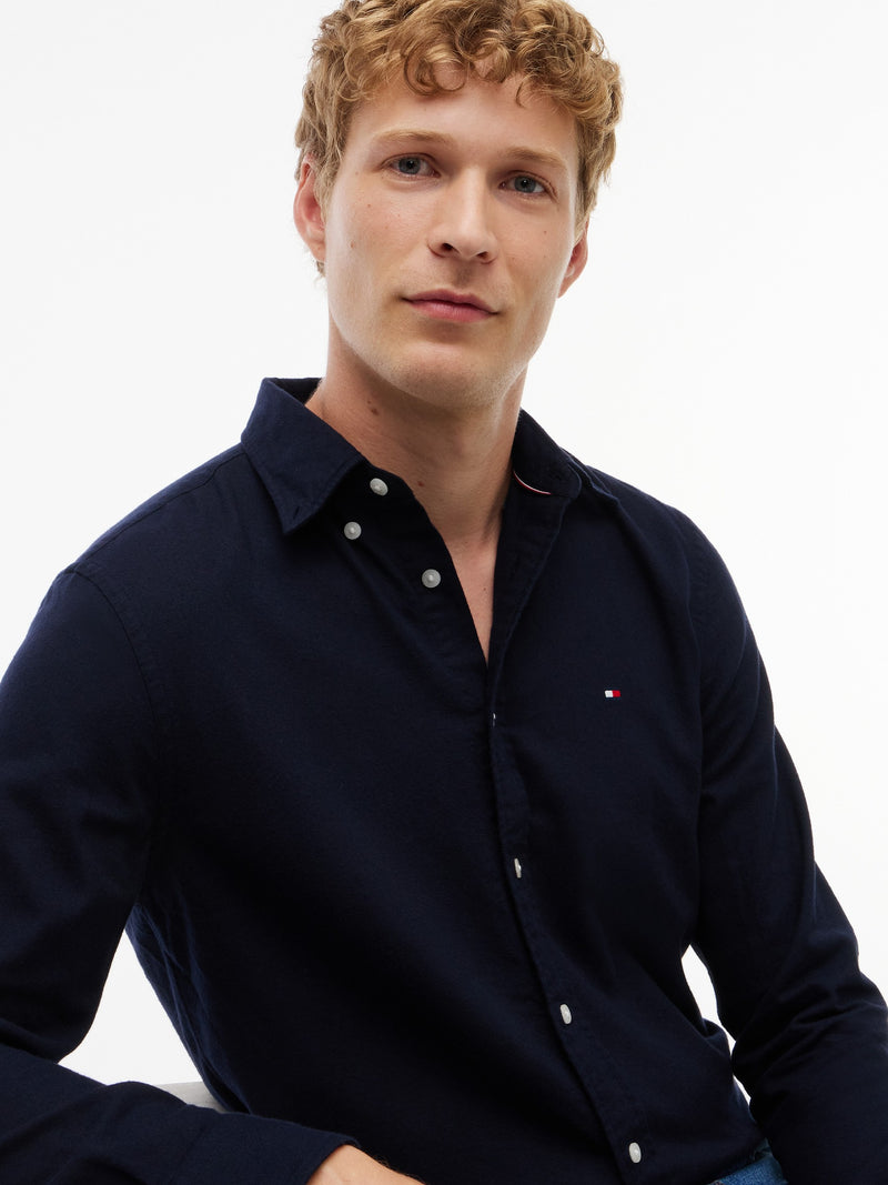 Regular Fit Texture Flannel Shirt