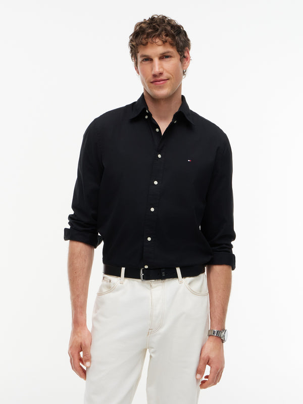 Regular Fit Solid Poplin Shirt