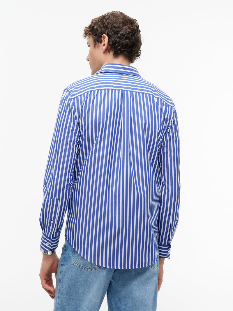 Regular Fit Stripe Poplin Shirt