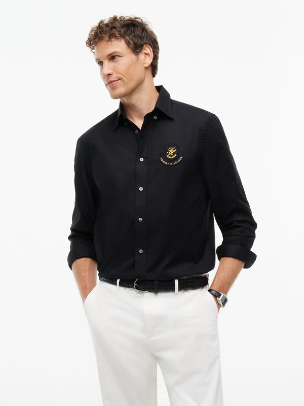 Regular Fit Solid Twill Shirt