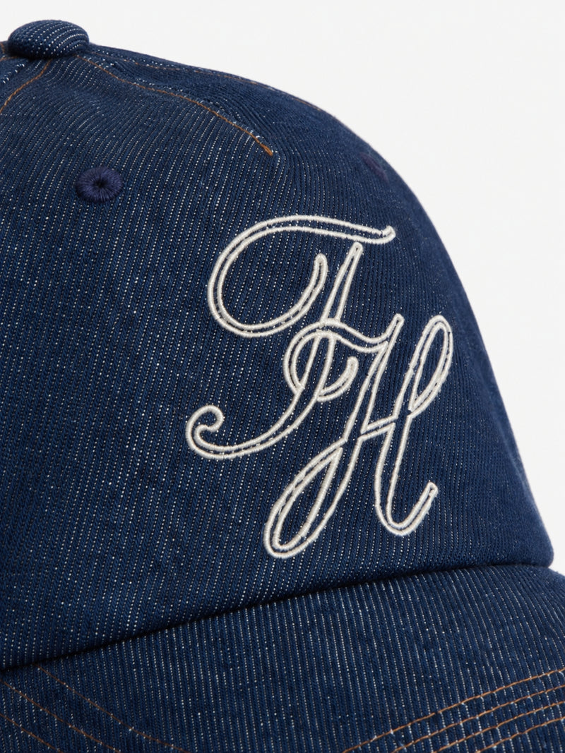 Script Denim 6 Panel Cap