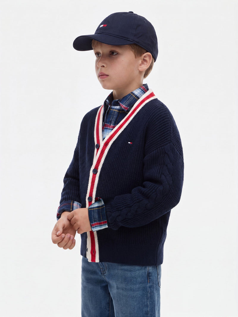 Kids Cable Knit Cardigan