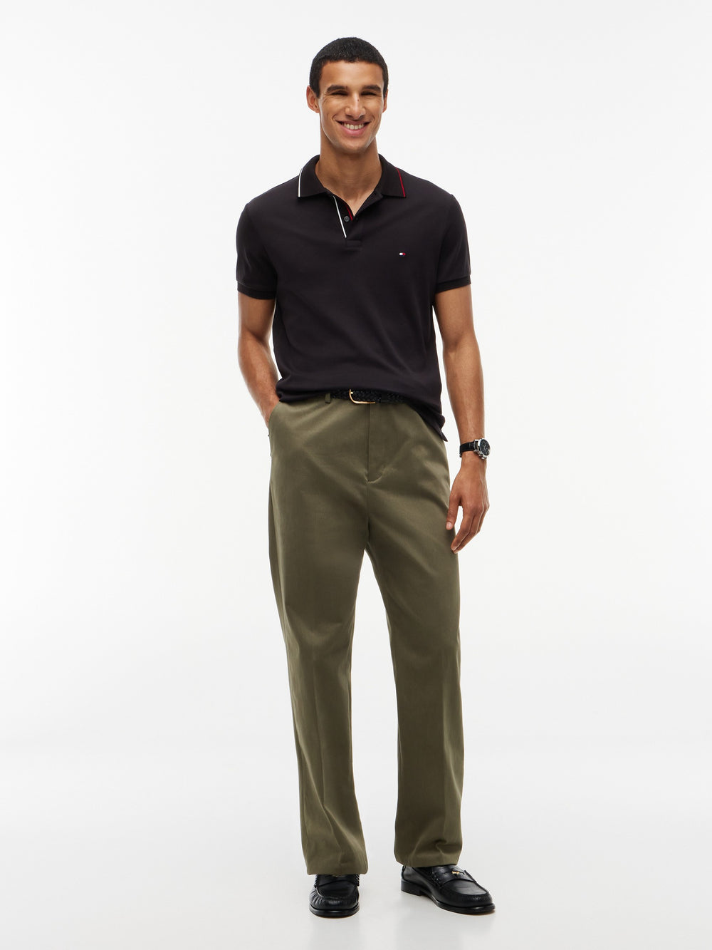 Slim Fit Interlock Polo