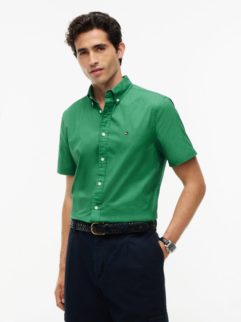 Regular Fit Solid Poplin Shirt